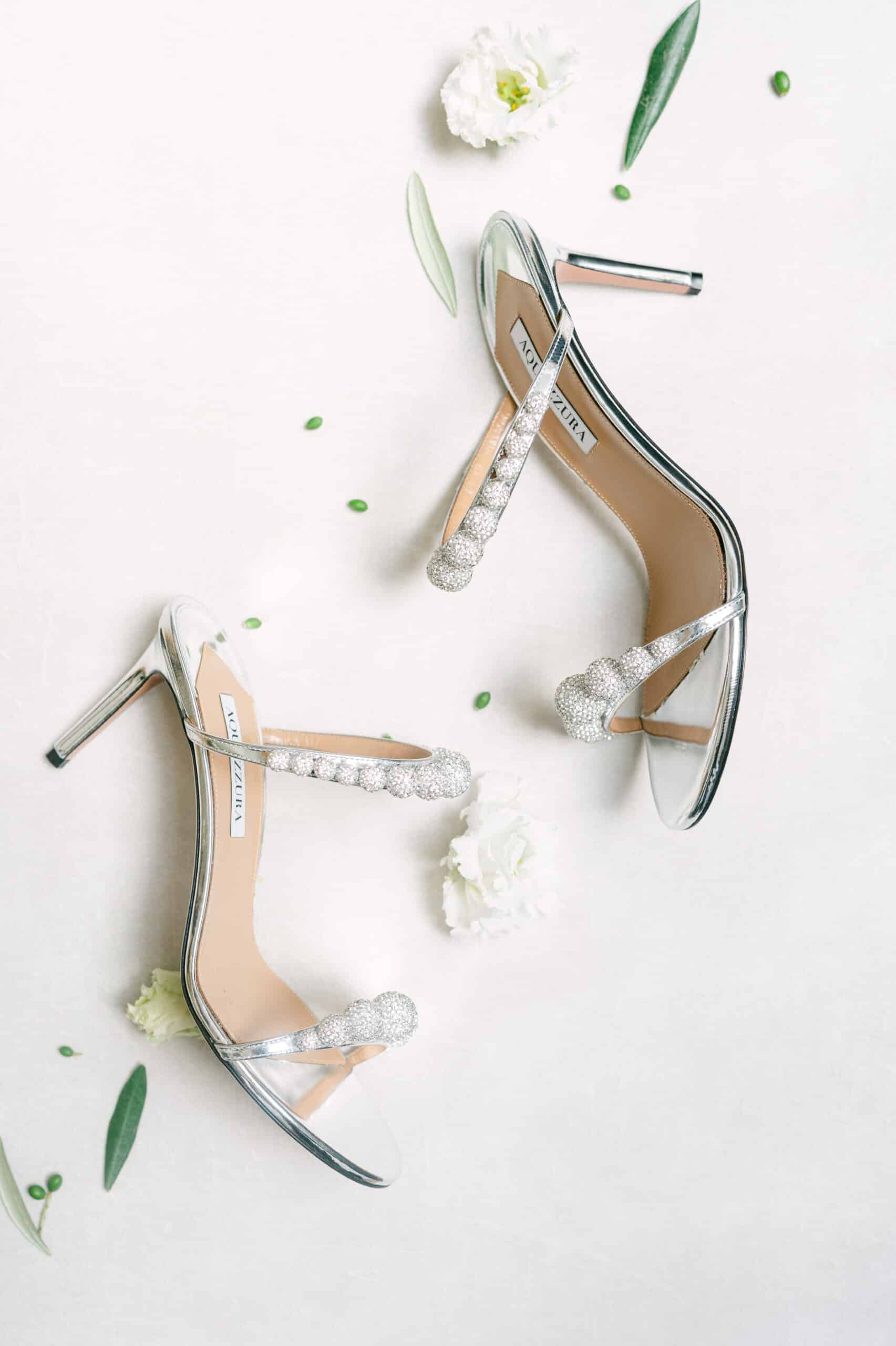 Flatlay Hochzeitsschuhe